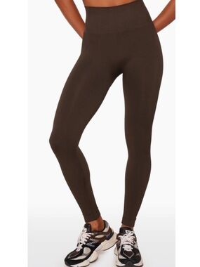 SET ACTIVE SCULPTFLEX® POWER LEGGINGS Chocolate Brown Size Small